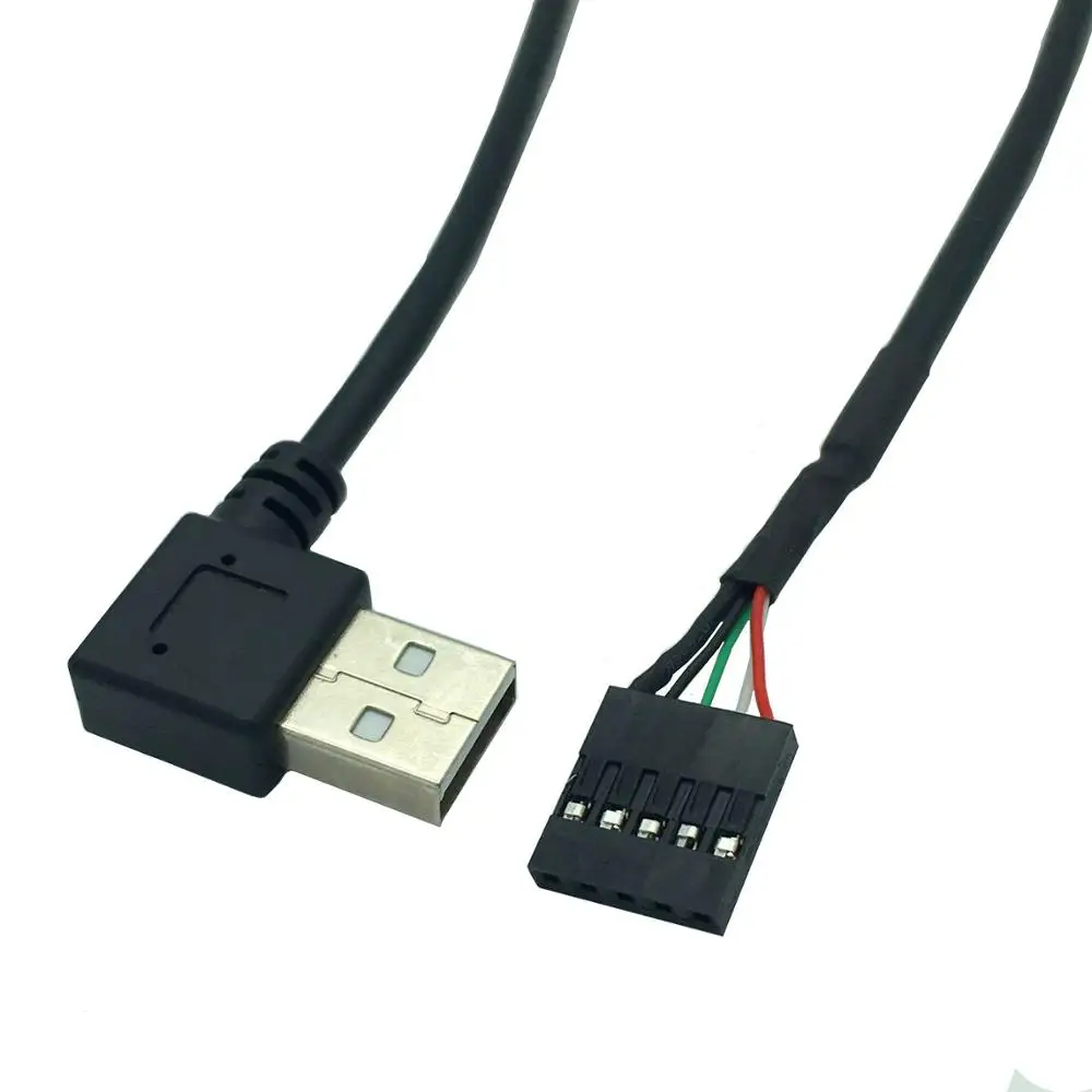 50 см USB 90 левый/правый угол/прямой A штекер на 1x 5 контактный разъем 2 54 PCB