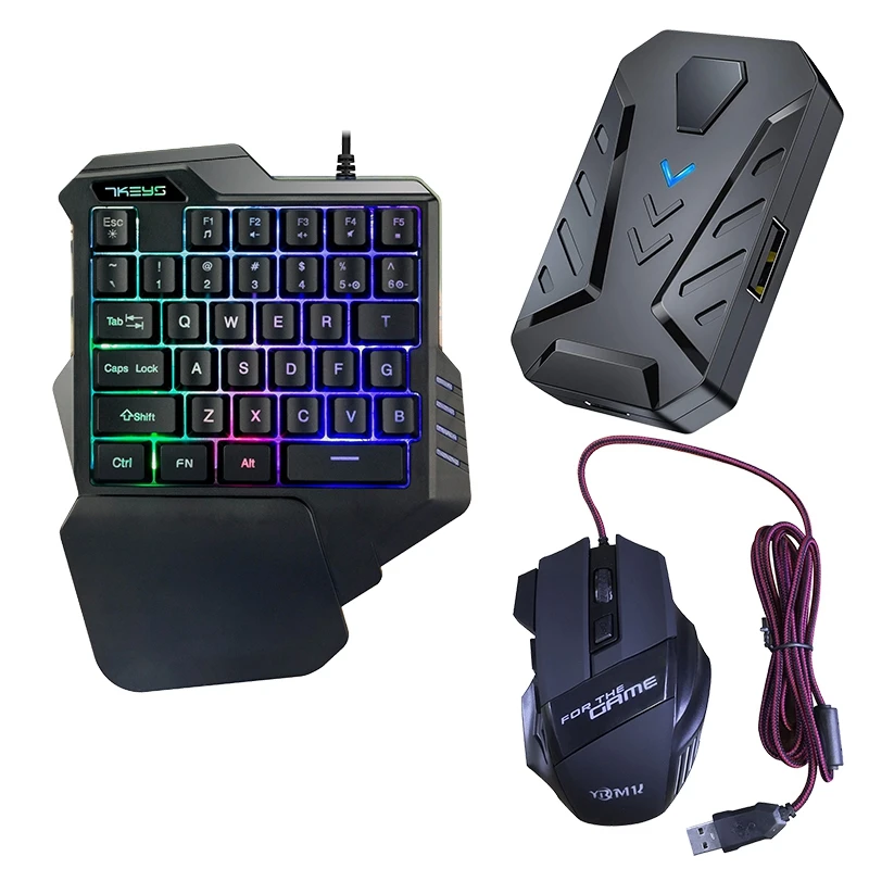 Bluetooth клавиатура для одной руки мышь смартфона ПК PUBG Аксессуары мобильных