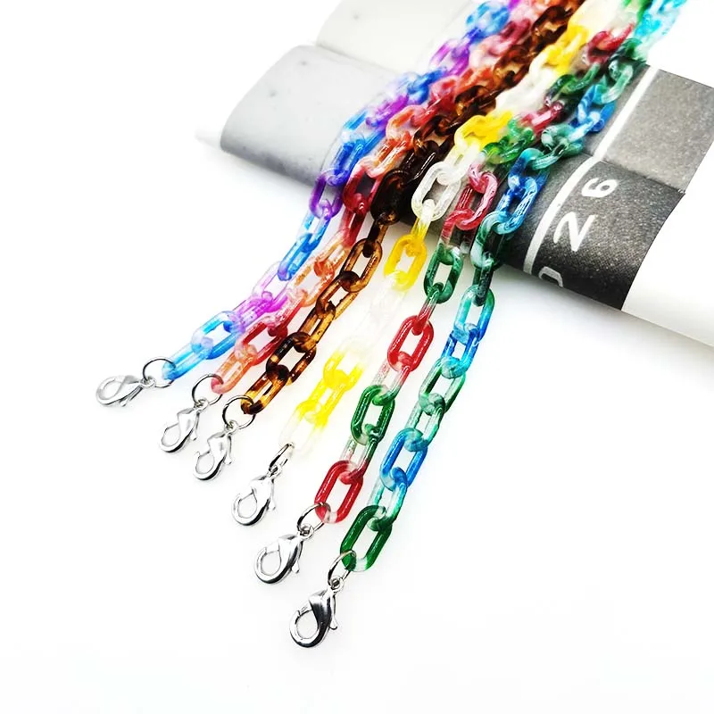 Большое ожерелье Arylic женские солнцезащитные очки на ремешке цепочка для очков с