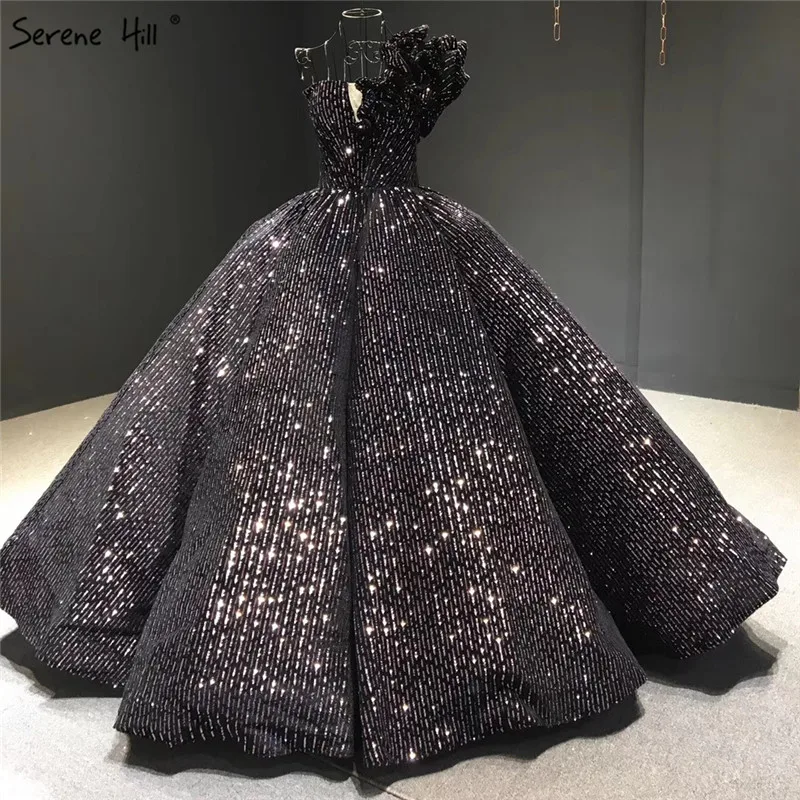 Дубай коричневый блестками без рукавов шикарное свадебное платье 2021 одно плечо