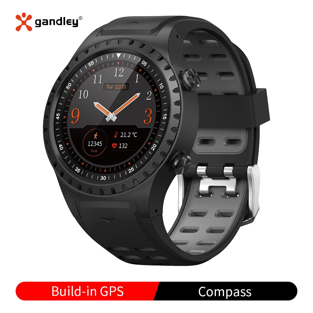 Gandley M1S Смарт часы GPS с sim картой спортивные открытый компас барометр высотомер