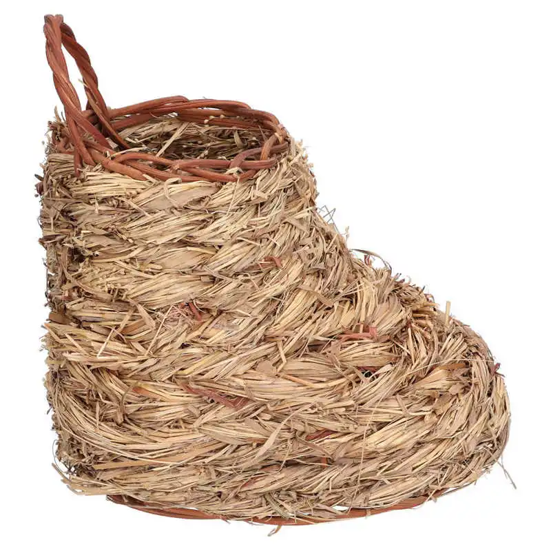 Хомяк травяное гнездо практичное устойчивое к плесени из натуральной соломы