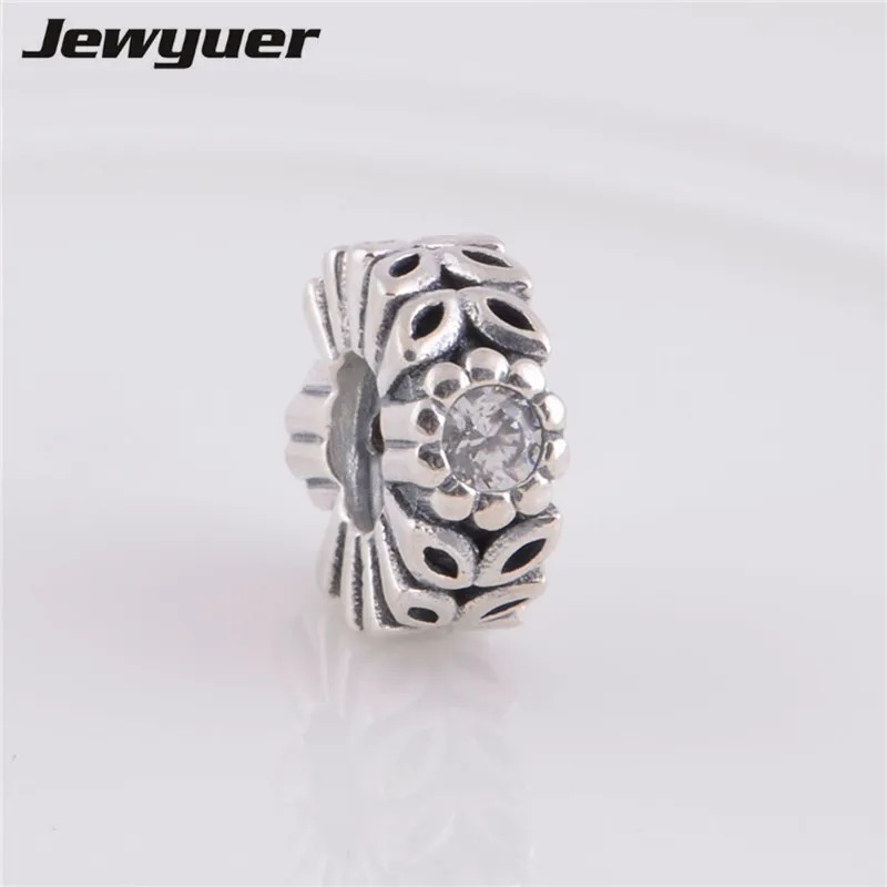 Серебряные Подвески с блестящим лесным цветком серебро 925 пробы Изящные