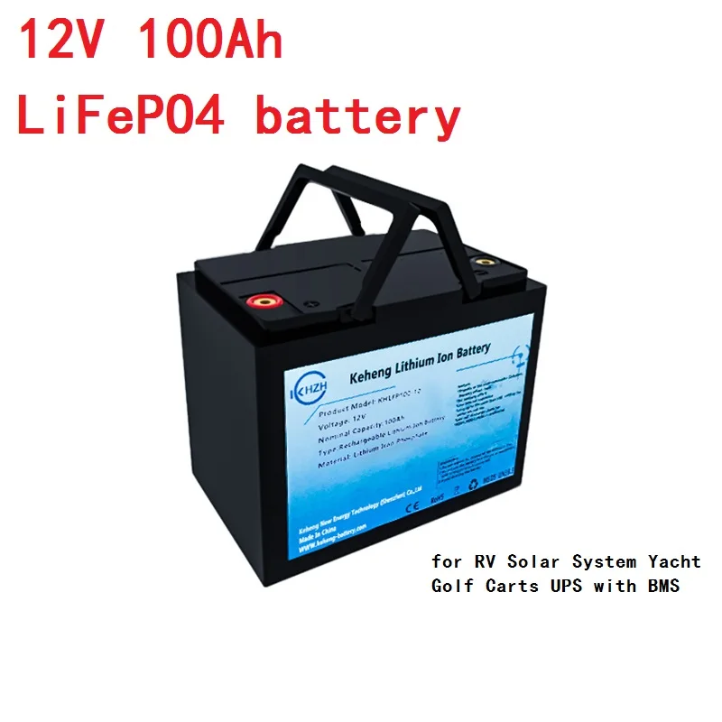 

12,8 v lifepo4 аккумуляторные батареи 12V 100Ah литий-ионная аккумуляторная батарея для солнечных батарей RV Системы яхта гольф-кары UPS с BMS