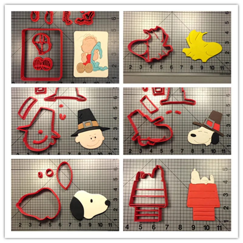 3D Печатный пластиковый Чарли коричневый Снупи Пилигрим деревянный сток