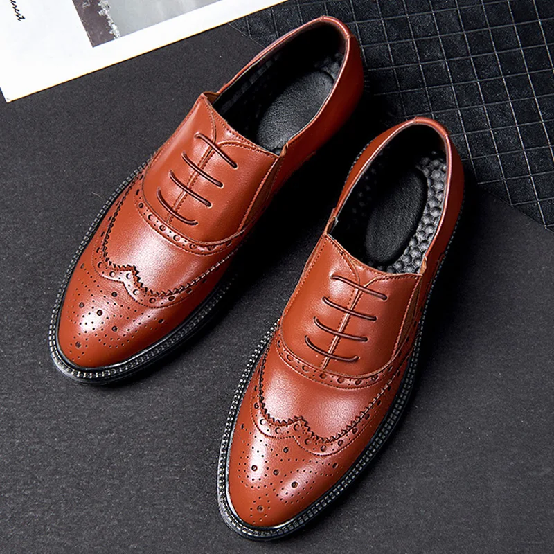 Новинка мужские лоферы с кисточками официальная обувь из искусственной кожи