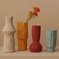 morandi ceramic vases for flowers pot flower basket flower vase villa modern dried flower container nordic decoration home decor