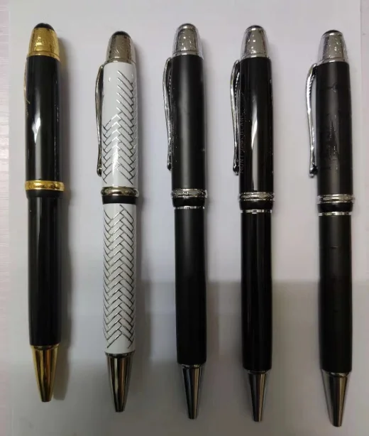 

Famous Luxury Designer Signature Business Ball-point pen Simple style Brand Pen Premium durable black ink writing pens With Box