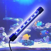 waterproof led aquarium lights fish tank light bar bluewhite 19293949cm submersible underwater clip lamp aquatic decor eu
