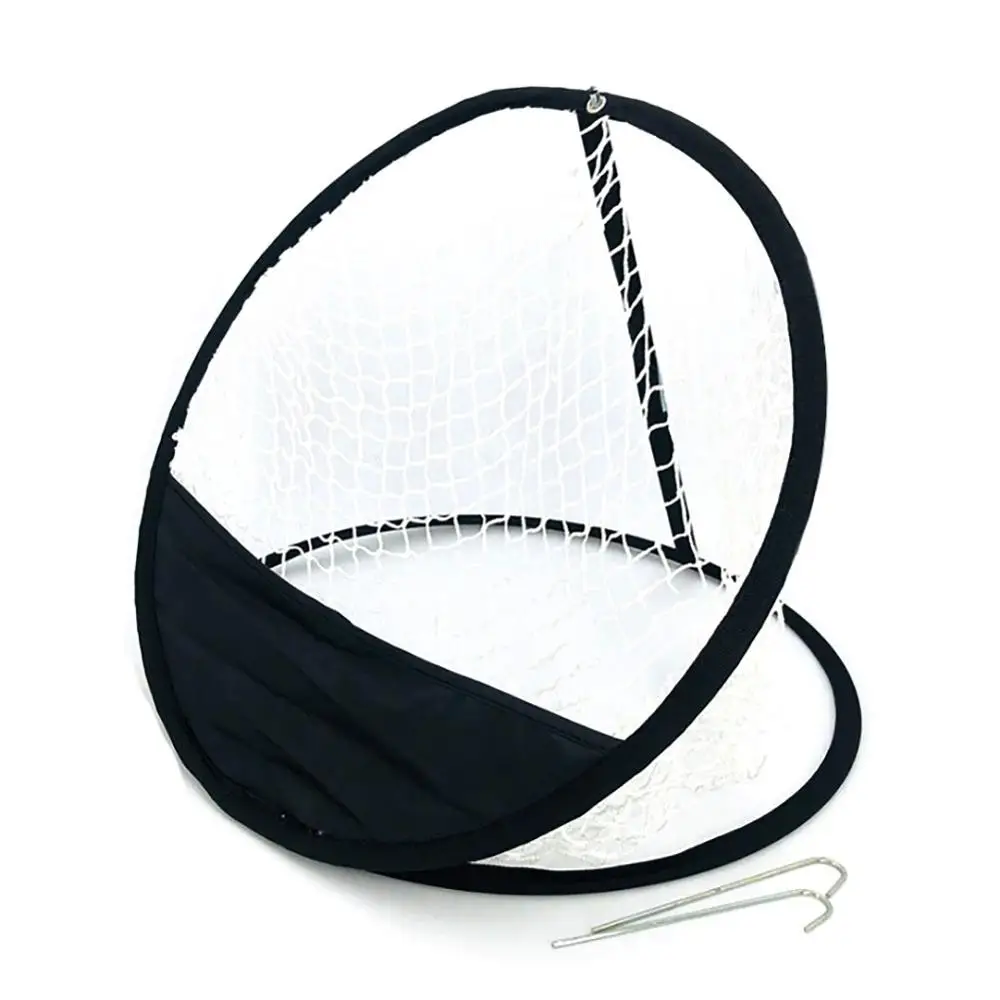 Golf Pop UP Indoor Outdoor Chipping Pitching Cages Mats Practice Easy Net Golf Training Aids Metal Practice Easy Net boblov golf practice net golf chipping net swing trainer pop up indoor outdoor chipping pitching cages mats portable