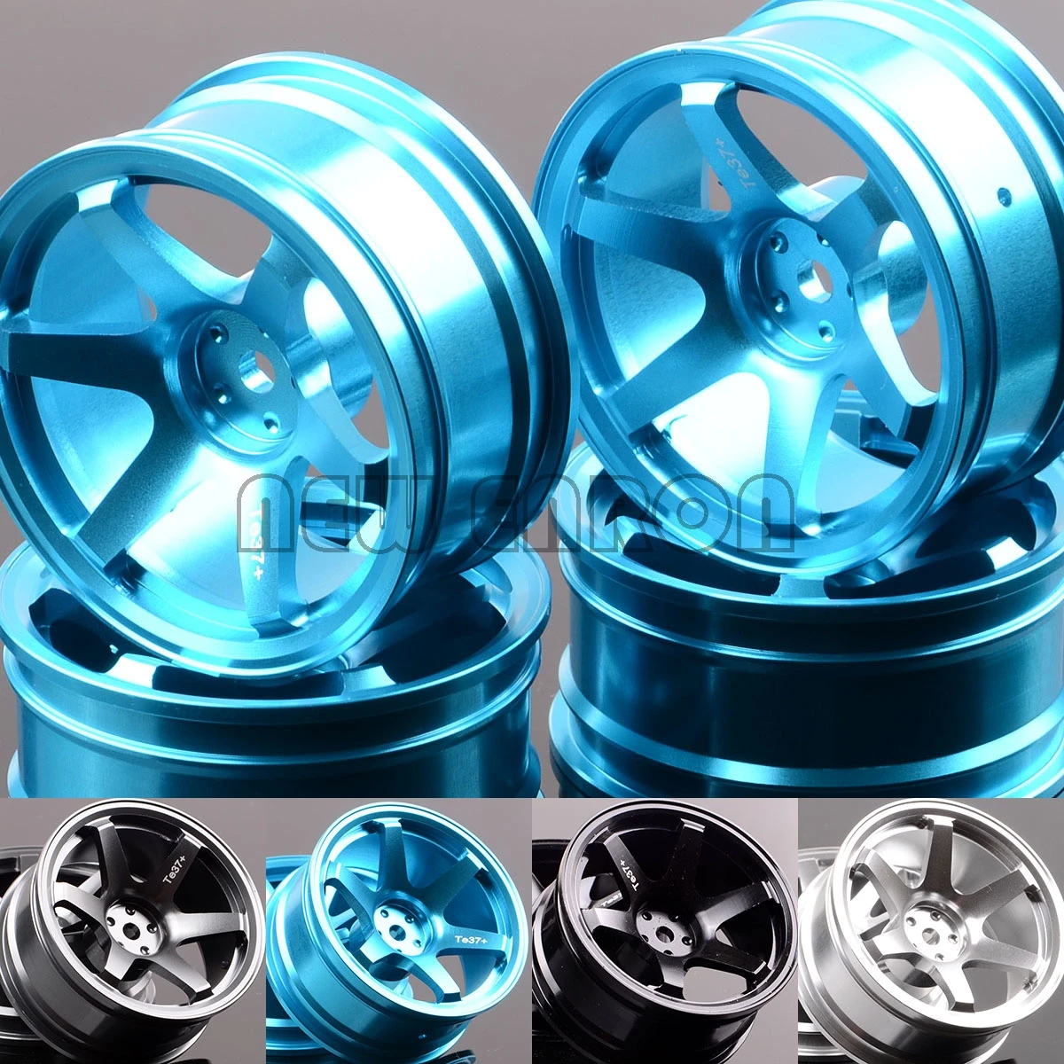 ENRON 4P АЛЮМИНИЕВЫЙ 6 спиц 52 мм колесные диски для RC 1/10 на дороге Drift Traxxas HSP Tamiya HPI Kyosho RedCat SAKURA
