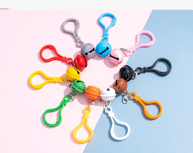 

10PCS Lobster Clasp Bells Keychain Dog Collar Bells Colourful Cat&Dog Charm Bells for Collars Necklace Pendant