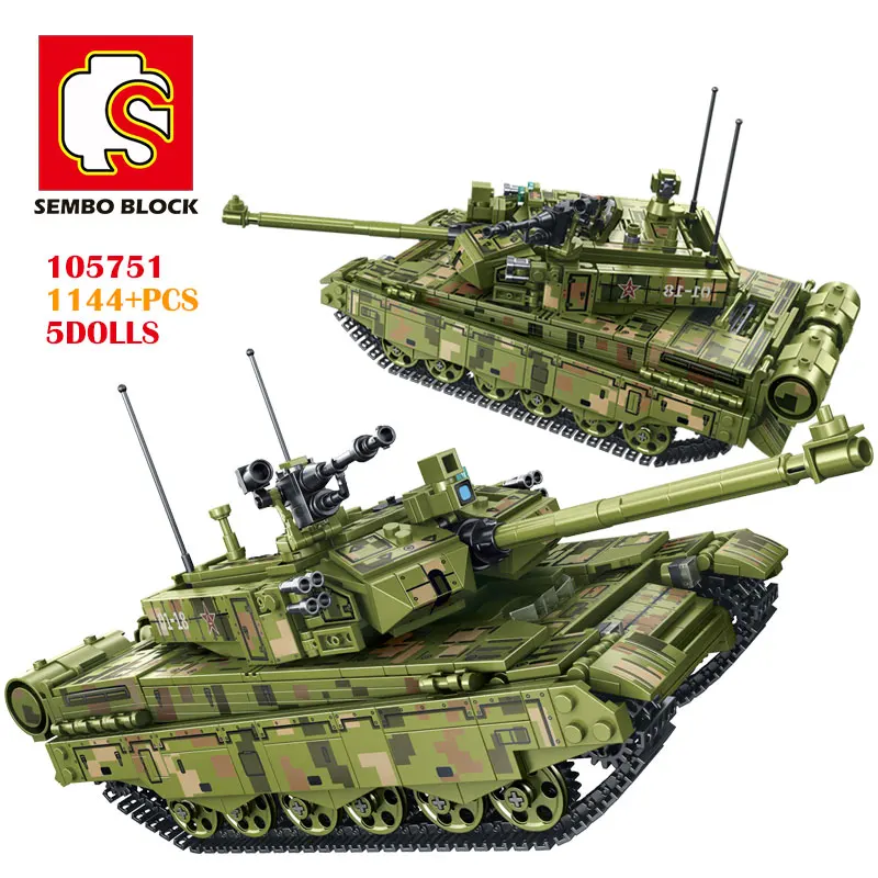 SEMBO Военная высокотехнологичная модель танка строительные блоки детские игрушки