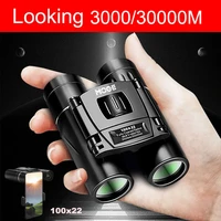 30000m professional binoculars 100x22 micro light night vision outdoor telescope for mobile phone mini portable hd binocular