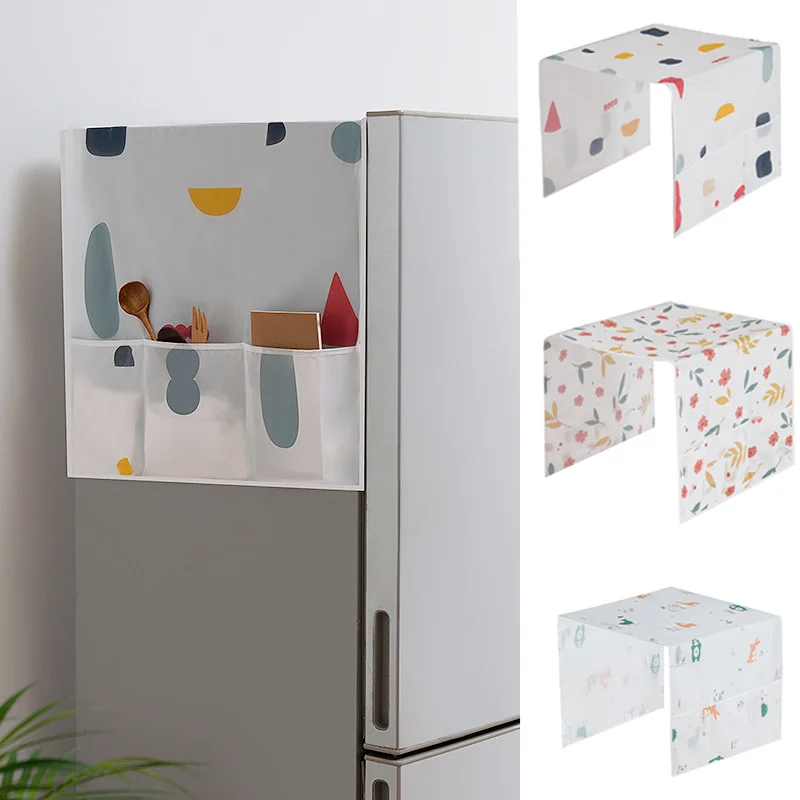 

Waterproof Refrigerator Dust Cover Refrigerator Washing Machine Cover Anti-dust Cover Household Freezer Storage Bags Home Decor