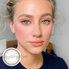 2 шт. контактные линзы цвет ed косметические контактные линзы годовой цвет Плано контакт для девушек и женщин макияж для глаз