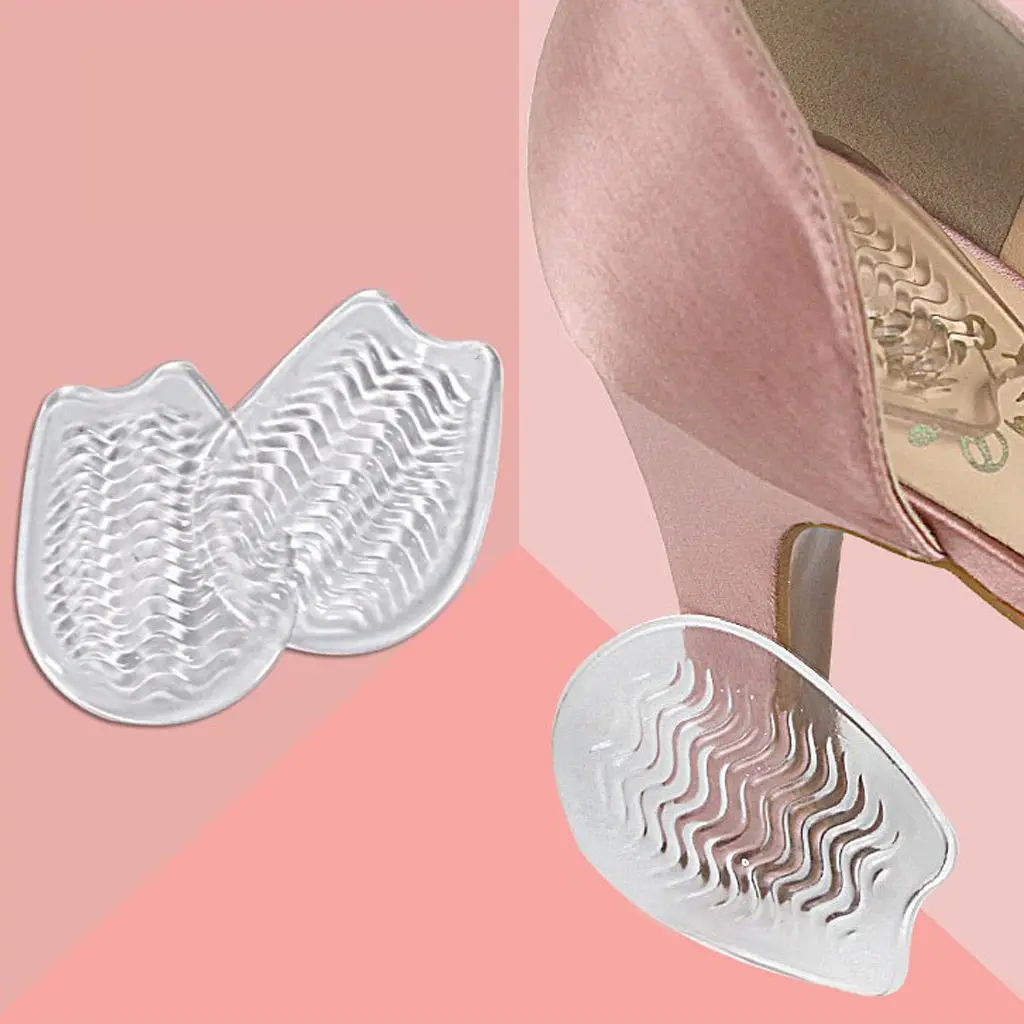 

5 Pairs Self Adhesive Transparent Gel Heel Pad Support Insoles