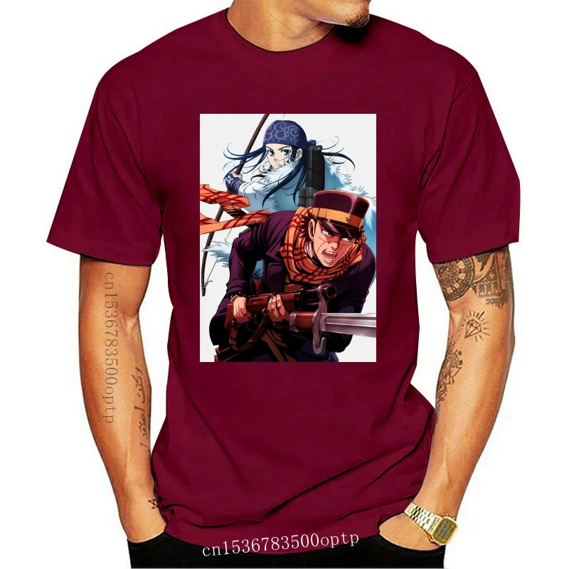 

New Golden Kamuy T Shirt Creative Street Wear Unisex Mens Anime Golden Kamuy T-Shirt Short Sleeve Tshirt Fashionable White T-Shi