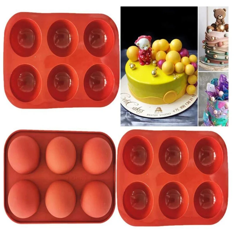 

3D Ball Round Half Sphere Silicone Molds for DIY Baking Pudding Mousse Chocolate Cake Mold Kitchen Accessories Tools