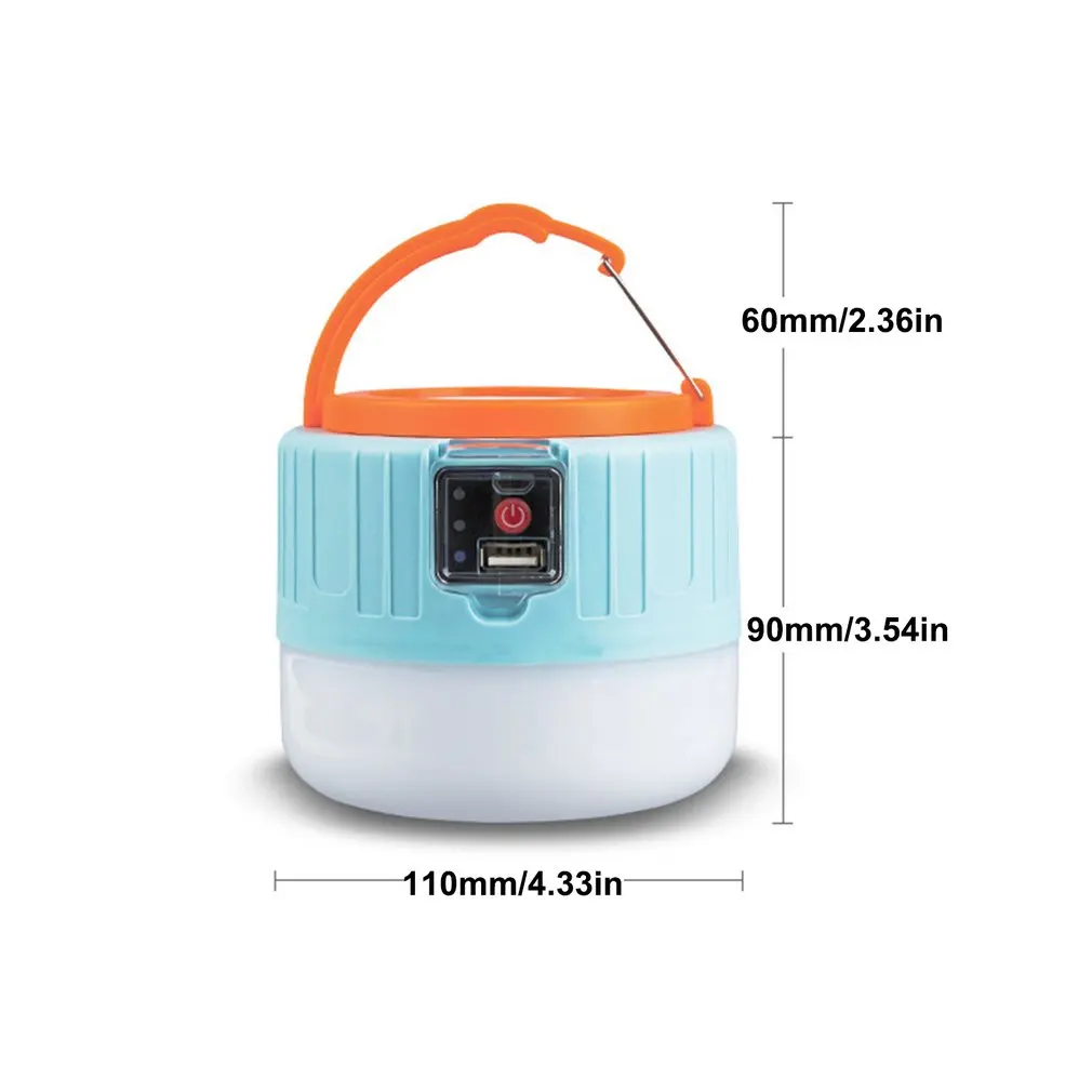 

LED Camping Light USB Portable lighting Phone Charge Solar Camping Lantern Rechargeable Lamp Waterproof Outdoor Hiking Fishing