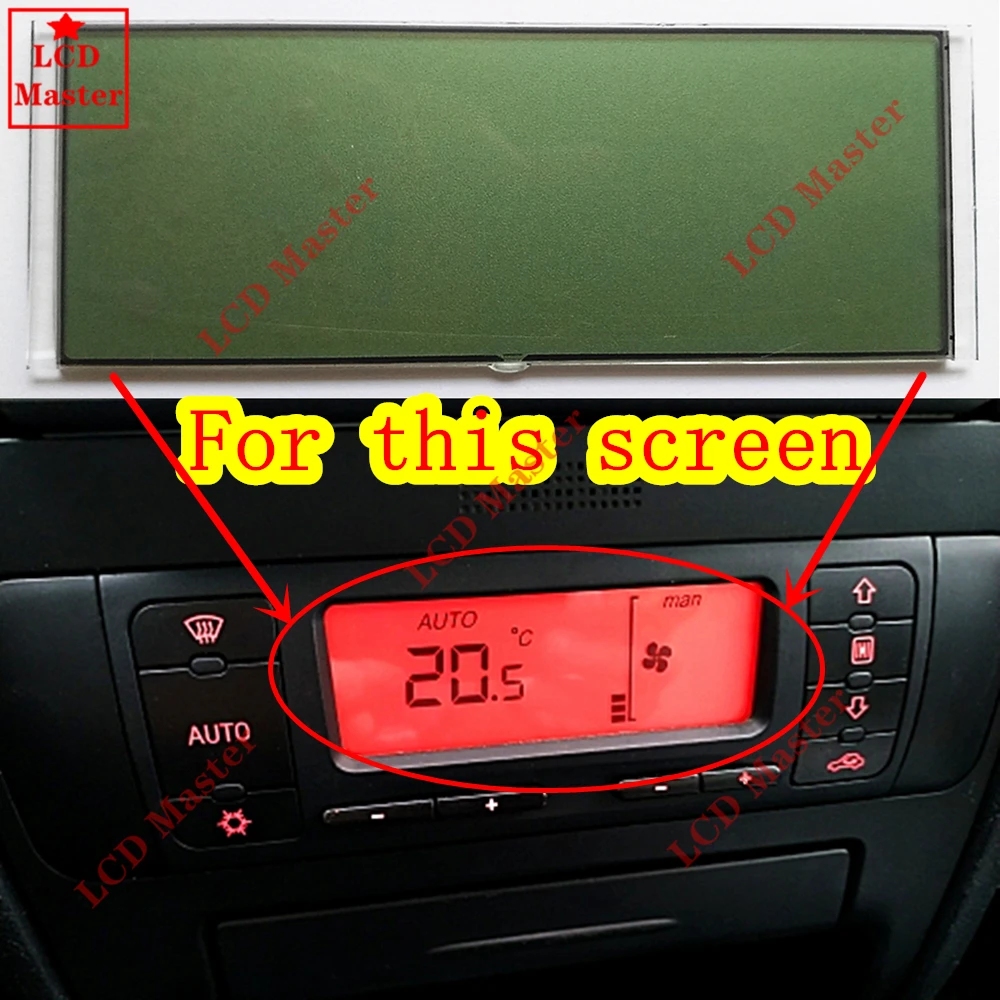 1pcs Car Acc Unit Lcd Display Climate Control Monitor Pixel Repair Air Conditioning Screen For Seat Leon Toledo Cordoba Gauge Sets Dash Panels Aliexpress