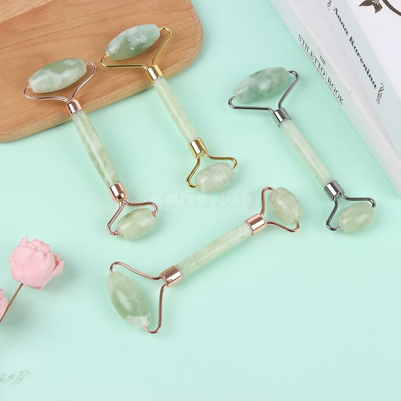 

1 Piece Facial Massage Roller Natural Jade Stone Face Lift Up Beauty Slimming Tool
