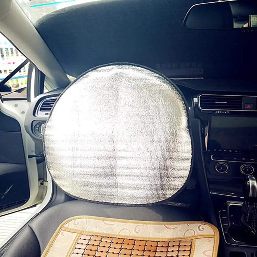 

Sun Protection Visor Automotive Aluminum Foil Thicken Car Sunshade Reflective Steering Cover Wheel Shield Accessories Folda N5O3