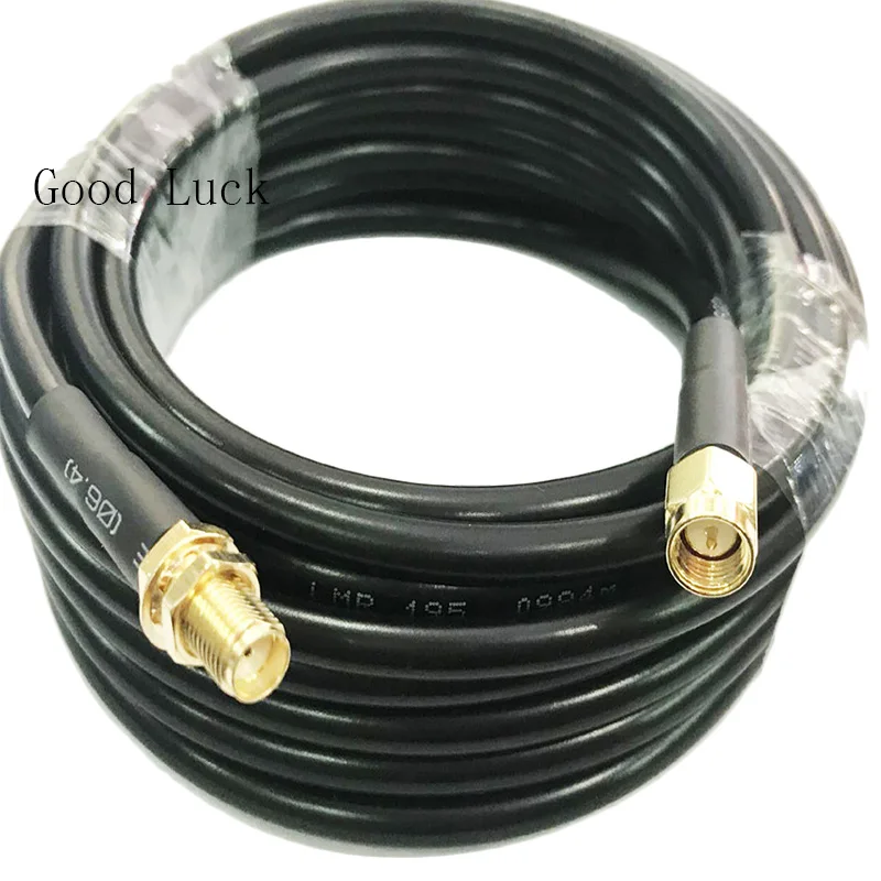 Переходник с внутренней гайкой SMA male на LMR195 50 ом см 15/20/25/30 м 10 5 1/2/3 м|cable 5m|bulkhead connectorl