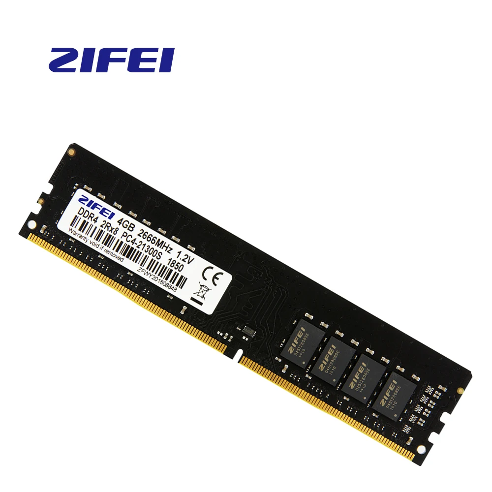 

4GB DDR4 RAM 2666/2400/2133 MHZ 288PIN 1.2V DIMM NON-ECC DESKTOP Memory Intel/AMD DRAM support Dual channel