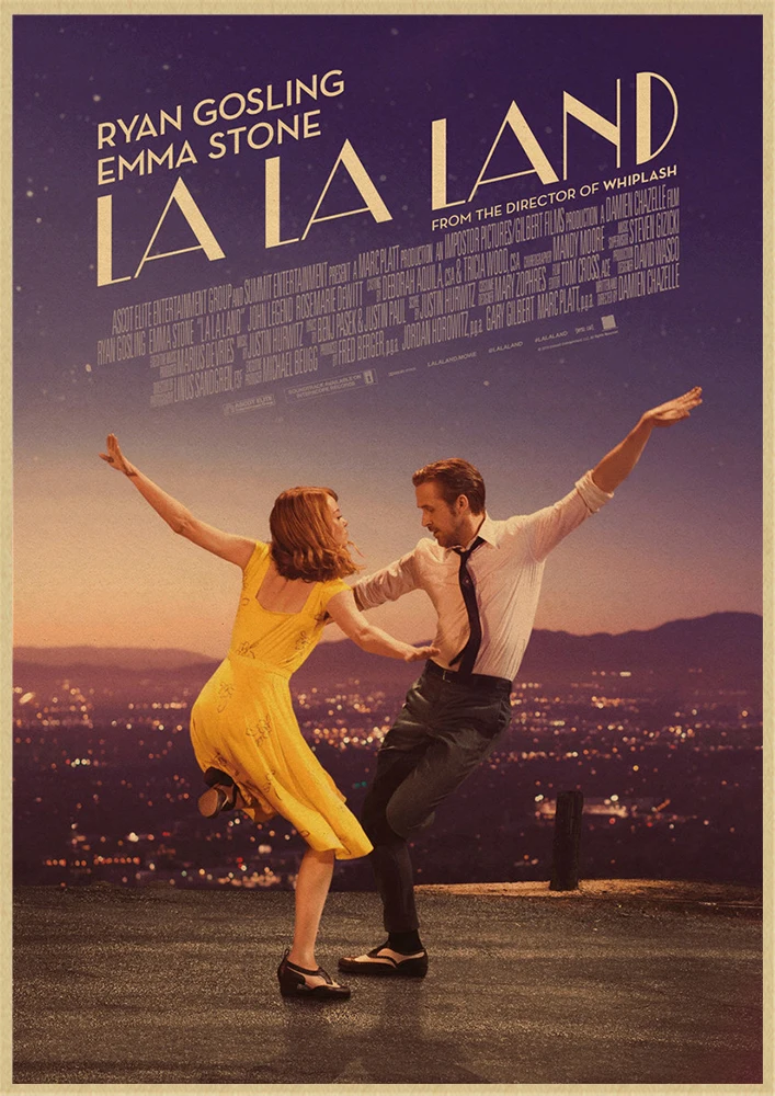 LA LAND ретро постер из крафтовой бумаги Ретро художественные изделия для стен