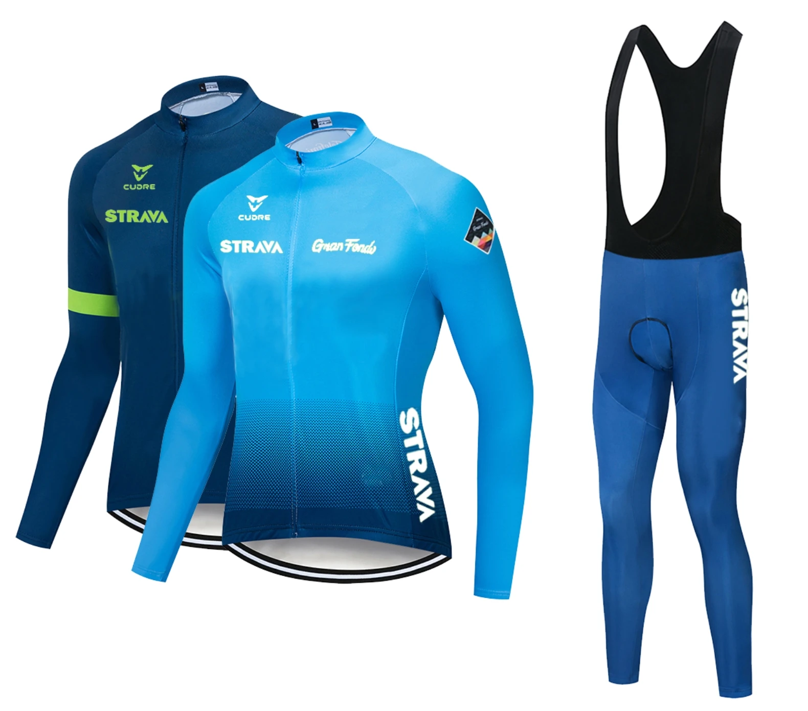 Трикотажная одежда для велоспорта STRAVA трикотажная с длинным рукавом осенняя