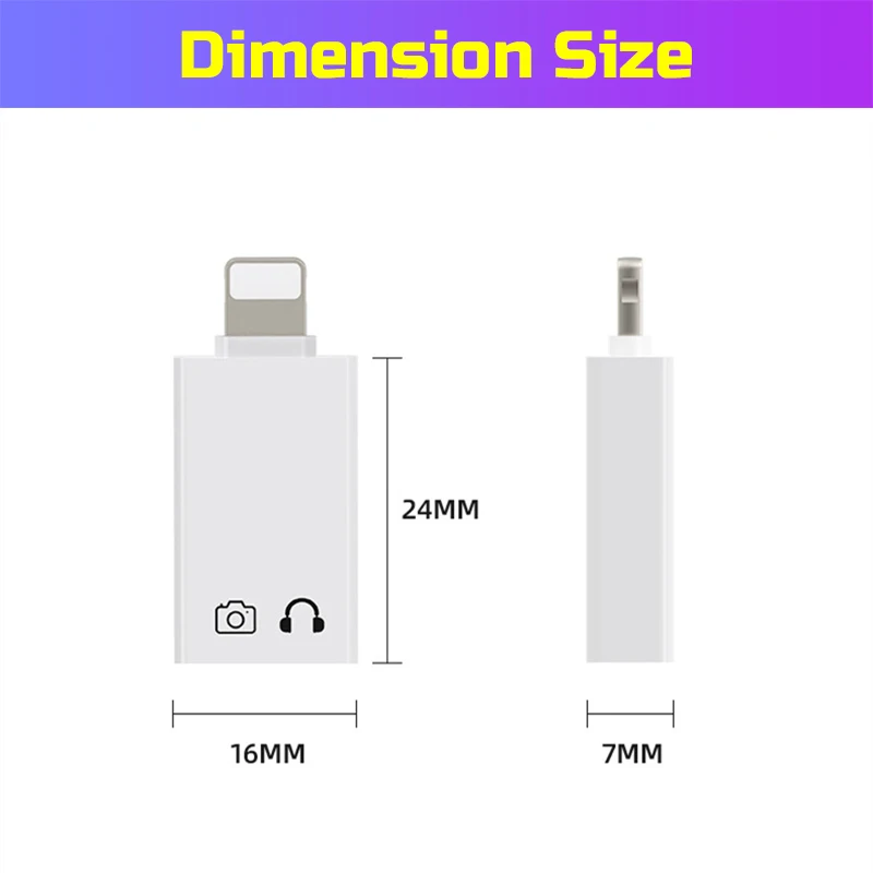Адаптер OTG с разъемом USB Type C Мама на папа для iPhone iPad использованием ЦАП и цифровых