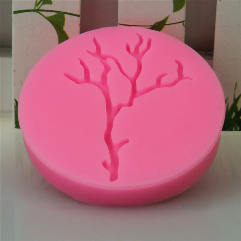 DIY Хэллоуин ветки дэдвуд Жидкая силиконовая форма для торта/Кондитерская