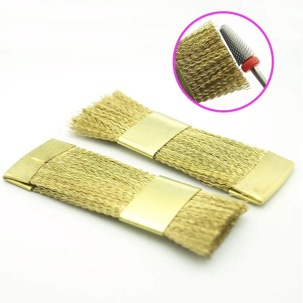 

KIMAXCOLA 1Pcs Nail Drill Cleaning Copper Wire Brush for Electric Manicure Drill Bit Clean Accessories Manicure Tools