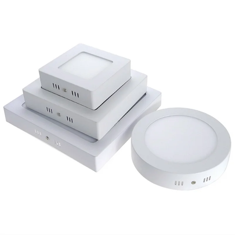 Квадратный светодиодный панельный светильник поверхностного монтажа 3 Вт 6 9 15 24