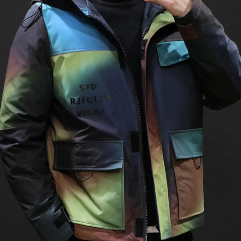 Winter Camo Jacket Men's Warm Thick Parka Men Fashion Casual Hooded Coat Man Cotton Jacket Large Size Male Clothes M-5XL