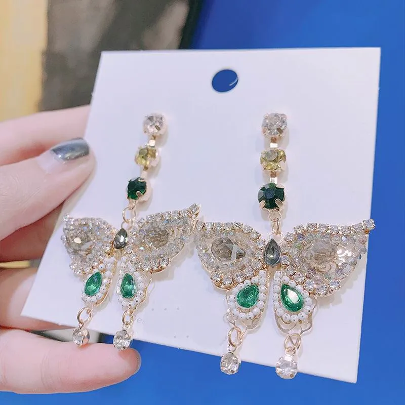 Серьги-капельки из стерлингового серебра 925 пробы со Звездной Луной и цирконием