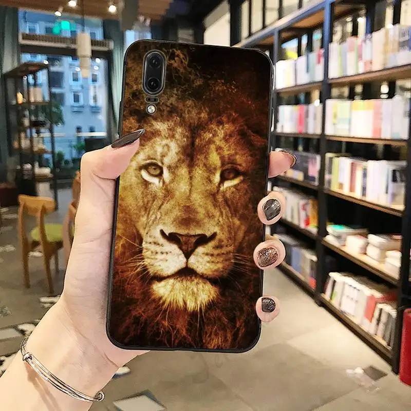 

Lion Alpha Male animal Phone Case For Huawei honor Mate P 10 20 30 40 Pro 10i 9 10 20 8 x Lite