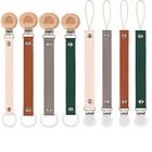 1 шт. детская соска, зажимы для цепи из натуральной кожи пустышки для младенцев, держатель для соски для кормления Прорезыватель зубов, пустышка клипсы грызунком, ремешок для привязи