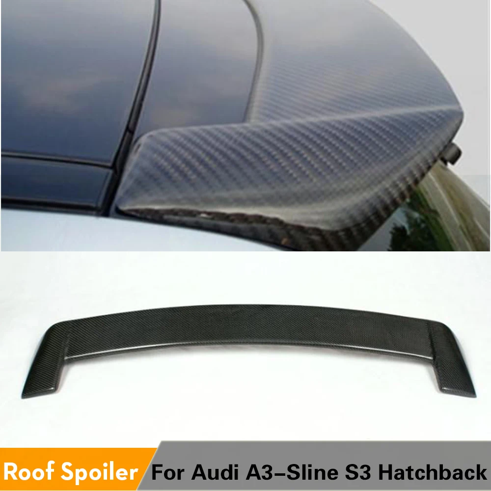 Для Audi A3 Хэтчбек купе Sportback 2003 2008 углеродное волокно черный автомобиль задний