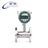 dn50 liquid turbine flow meter lcd display with4 20ma output flange connectionflowmeter