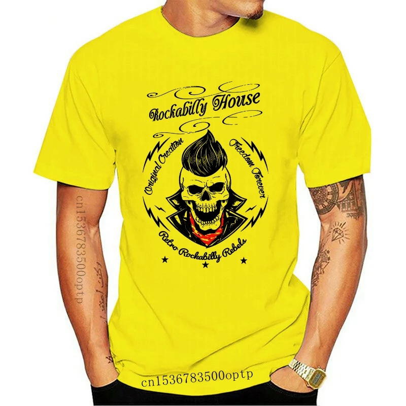 

2020 Latest Summer Short Sleeve Cotton Vintage Car Biker Racer Vintage Skull Tee T Shirt Home Summer The New Fashion For Short