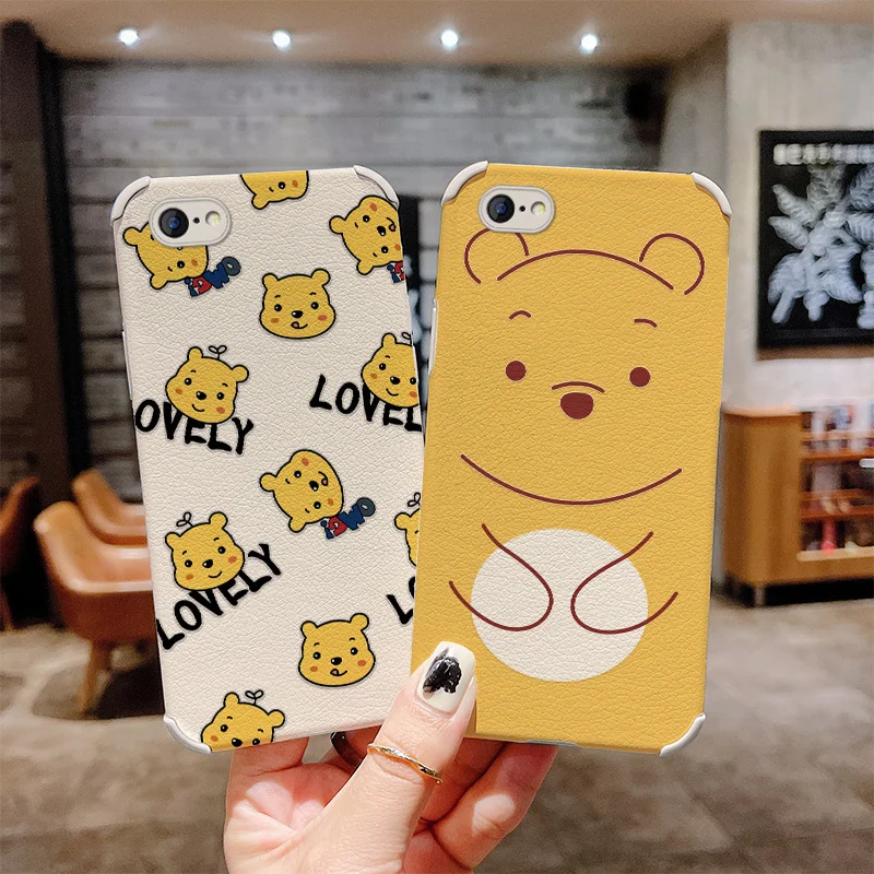 

Cute Jane Bear Phone Case For iPhone 6 6S 6SPlus 6Plus Plus Liquid Silicone Cover