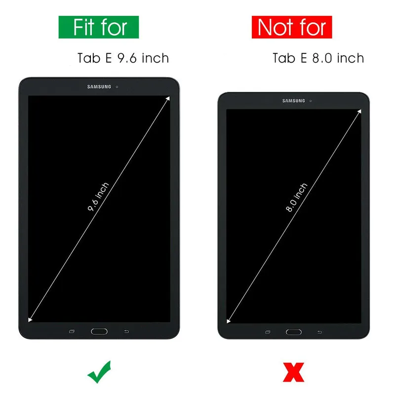 Магнитный складной чехол для Samsung Galaxy Tab E 9 6 SM T560 T561 Фолио Pu кожаный принципиально