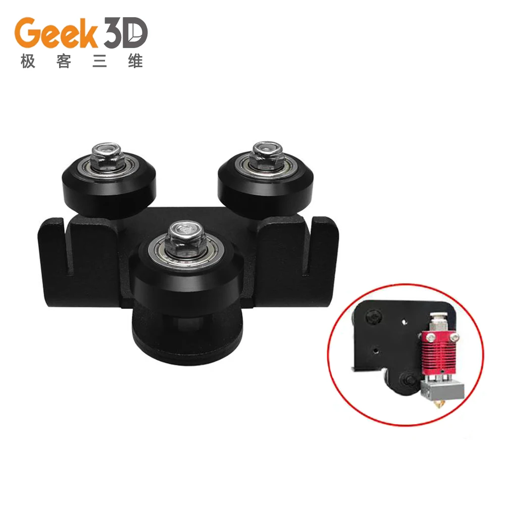 

Ender-3 CR10 Extruder Back Support Plate With Pulley Kit for 3D Printer Ender 3 Ender 3 Pro Creality Cr-10 Cr-10S S4 S5 Series