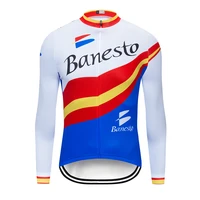 pro banesto 2020 team breathable cycling clothes long sleeve summer jersey men outdoor sportful bike mtb clothing