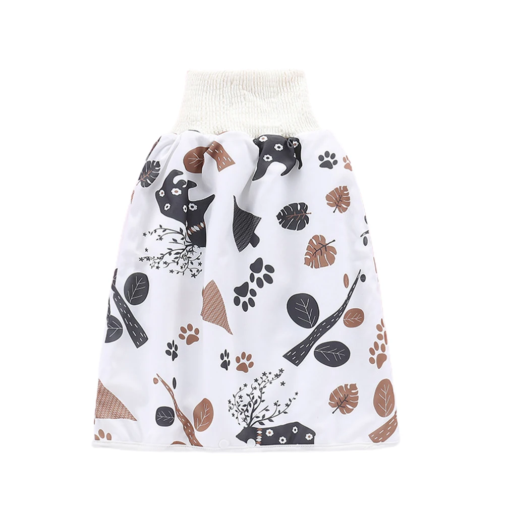 

High Waist Easy Clean Non Slip Printed Children Diaper Skirt Absorbent Training Breathable Leak-proof Baby Washable Waterproof