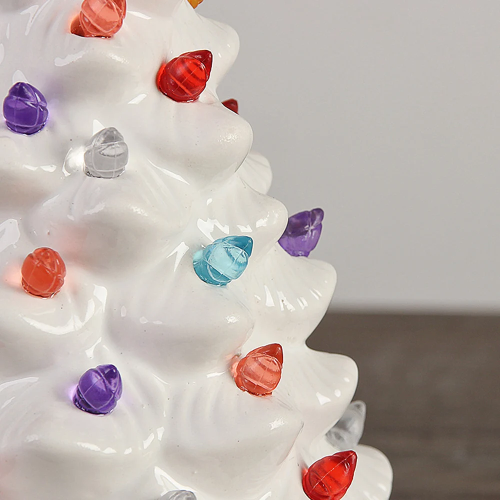 Декоративная керамическая Рождественская елка сделай сам светящаяся настольная