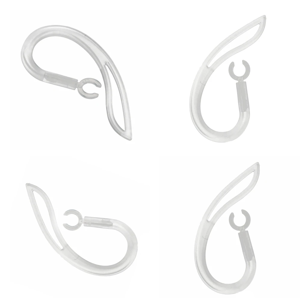 

4pcs Clear Replacement bluetooth earphone Headset Earhooks for Plantronis Marque M155 M165 M1100 M100 M55 M28 M25 (6mm)