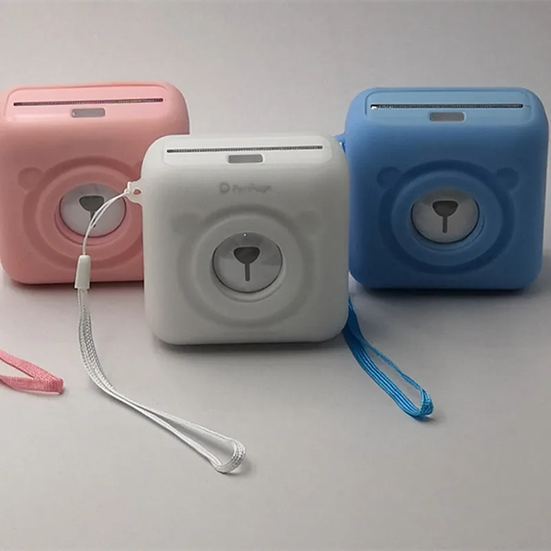 

Mini Ink-free Portable Photo Printer Thermal BT 4.0 Wireless Pocket Receipt Printer iOS Android PC w/ Soft Case Fotos Imprimante